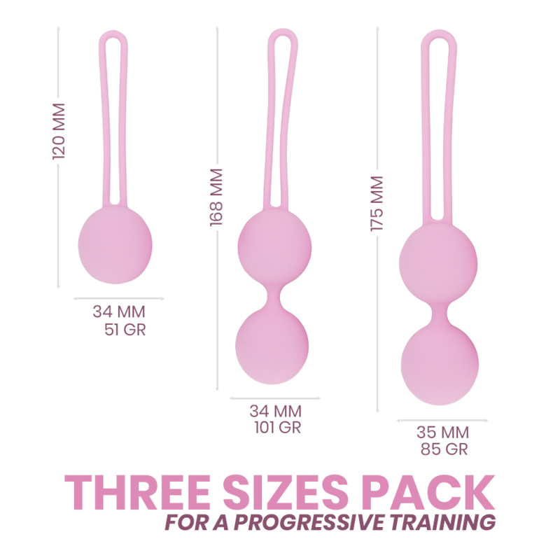 Intimichic Pelvis Health II Riabilitazione - Palline Kegel - vista laterale