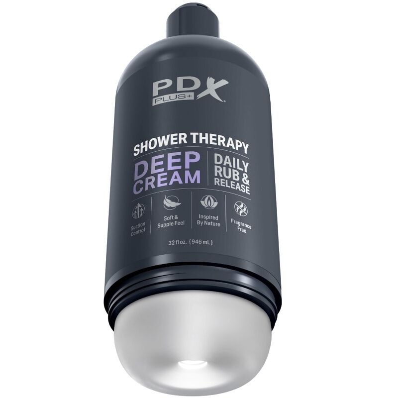 Pdx Plus Stroker Design Discreto - Dispositivo per uomo, colore bottiglia crema profonda