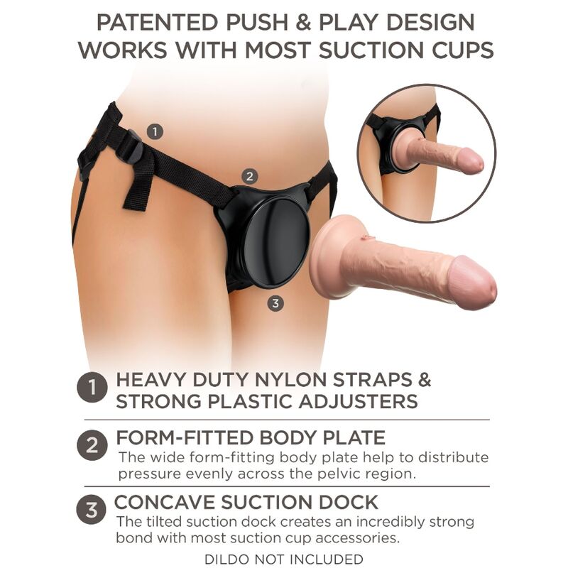 King Cock Elite Imbragatura Regolabile - Accessorio intimo - vista laterale
