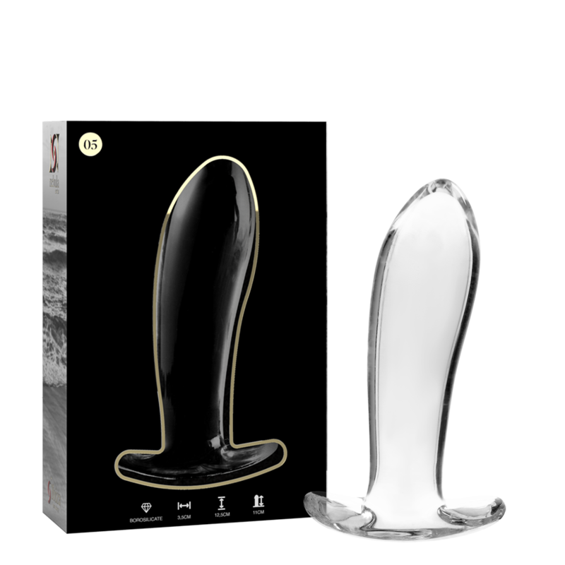 Nebula Series By Ibiza 5 Plug Vetro Borosilicato - Accessorio intimo, colore trasparente