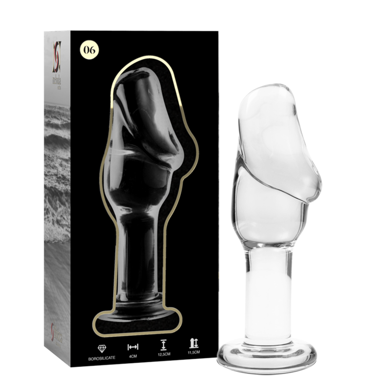 Nebula Series By Ibiza 6 Plug Vetro Borosilicato - Accessorio intimo, colore trasparente