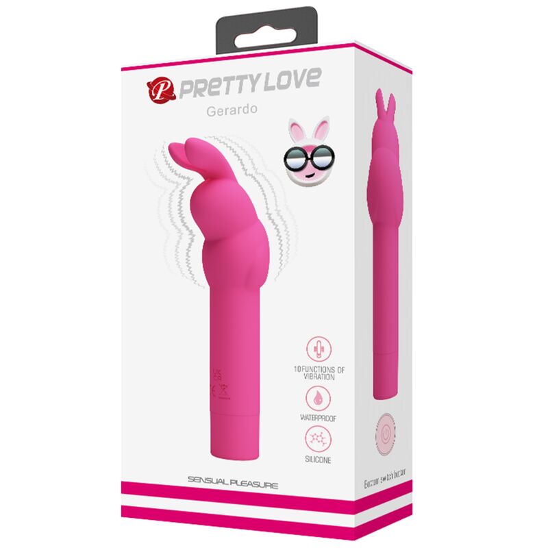 Pretty Love Gerardo Fuschia - Mini massaggiatore - in mano per le dimensioni