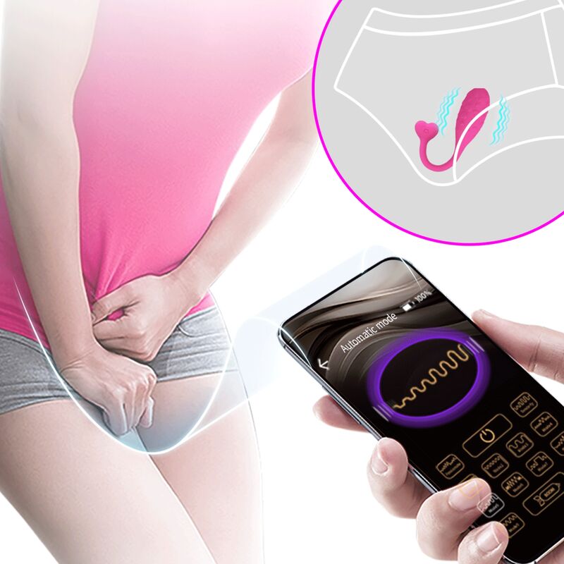 Pretty Love Fisher Controllato - Massaggiatore con app - retro