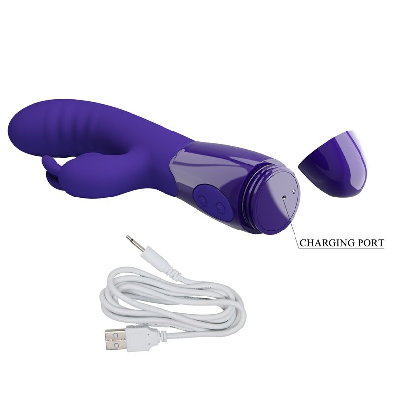Pretty Love Violetto Cerberus Youth - Massaggiatore doppio - retro