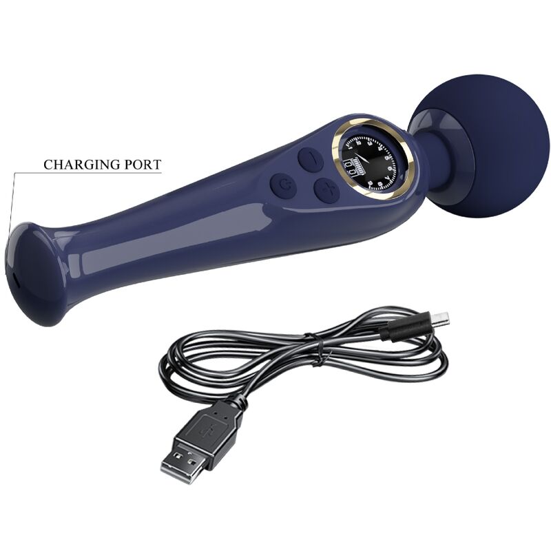 Pretty Love Bacchetta - Massaggiatore, colore skyler blu - retro