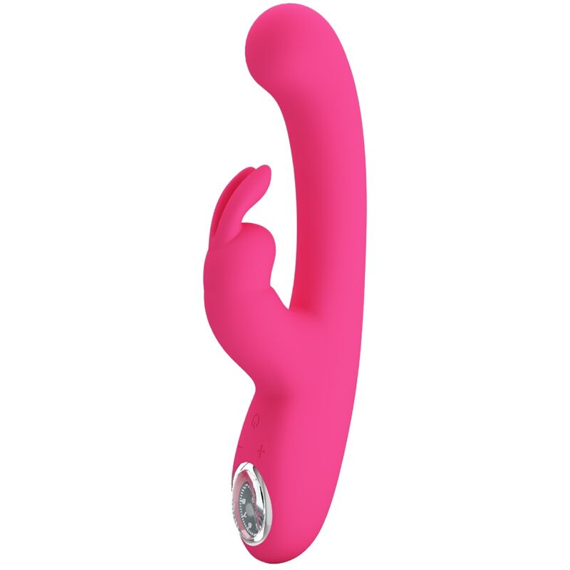 Pretty Love Lamar - Massaggiatore doppio, colore rosa - in mano per le dimensioni