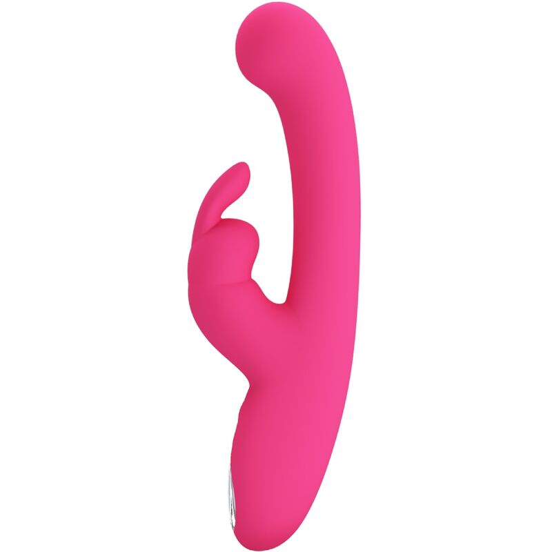 Pretty Love Lamar - Massaggiatore doppio, colore rosa - vista laterale
