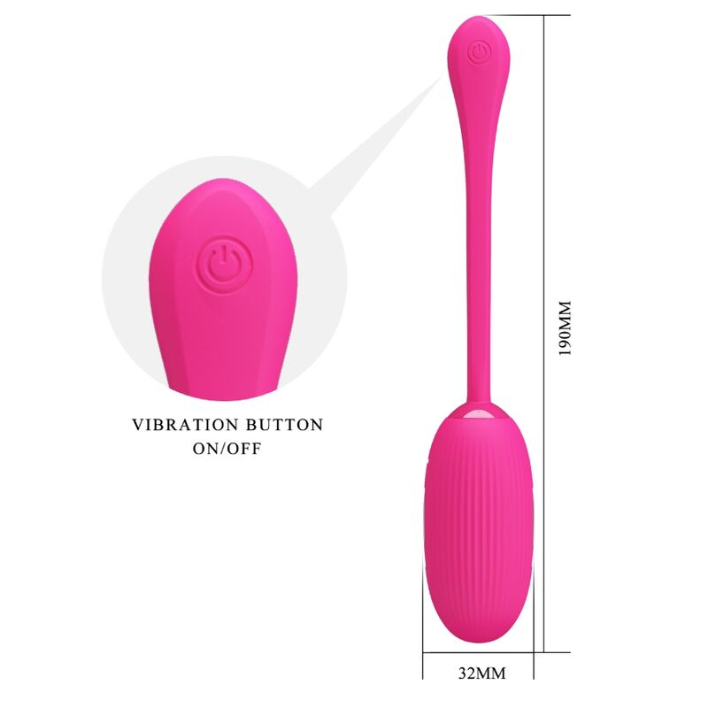 Pretty Love Doreen - Ovetto massaggiante, colore magenta - nella confezione