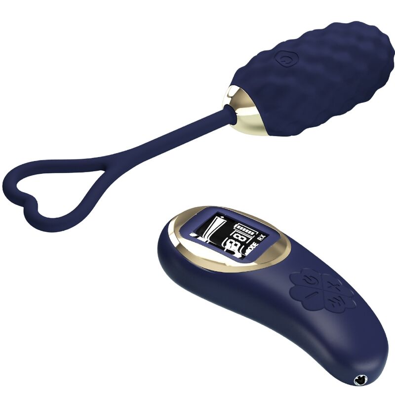 Pretty Love Vivian - Ovetto massaggiante, colore blu - vista laterale