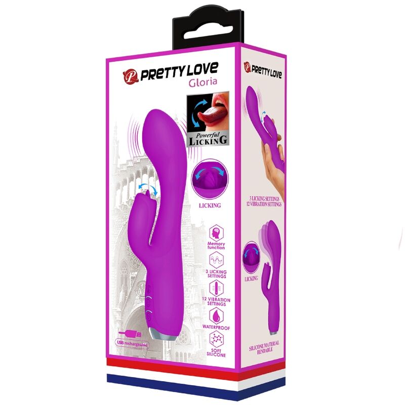 Pretty Love Gloria - Massaggiatore doppio - in mano per le dimensioni