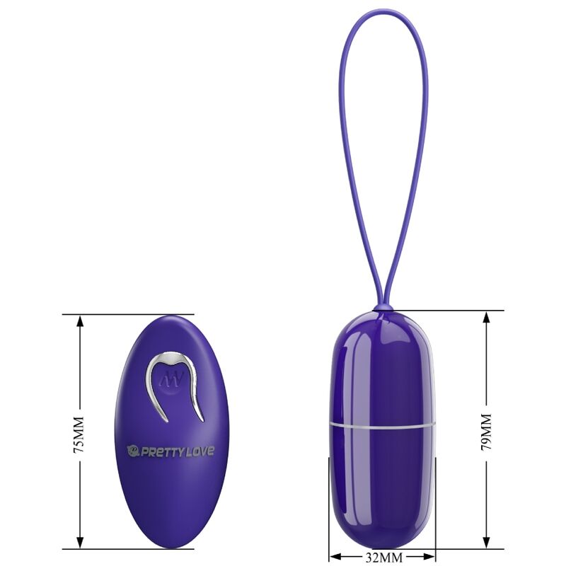 Pretty Love Arvin Youth Violettoting - Massaggiatore con telecomando - nella confezione