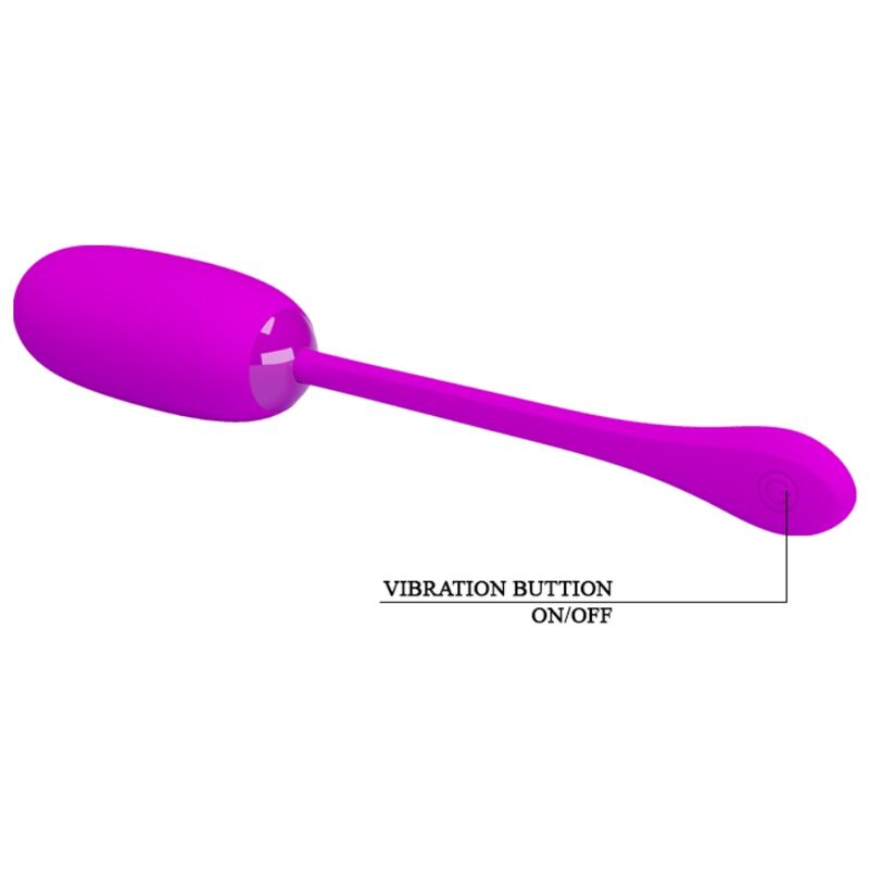 Pretty Love Julius - Ovetto massaggiante, colore viola - vista laterale