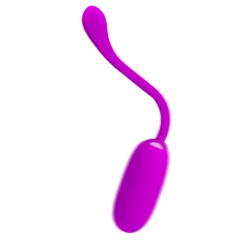 Pretty Love Julius - Ovetto massaggiante, colore viola - in mano per le dimensioni