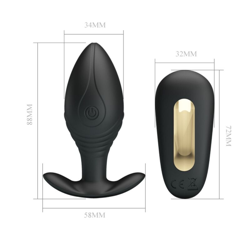 Pretty Love Plug Regina - Accessorio intimo - vista laterale