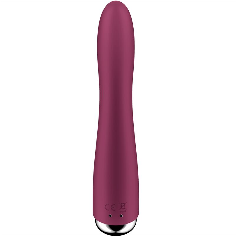 Satisfyer Rotatore Spinning Vibe 1 - Massaggiatore curvo, colore rosso - nella confezione