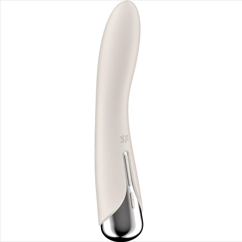 Satisfyer Rotatore Spinning Vibe 1 - Massaggiatore curvo, colore beige