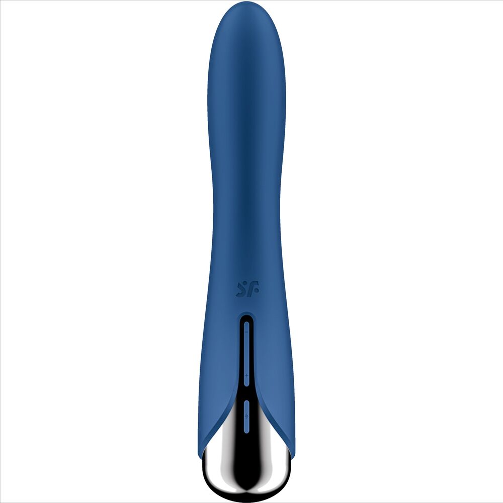 Satisfyer Rotatore Spinning Vibe 1 - Massaggiatore curvo, colore blu - vista laterale