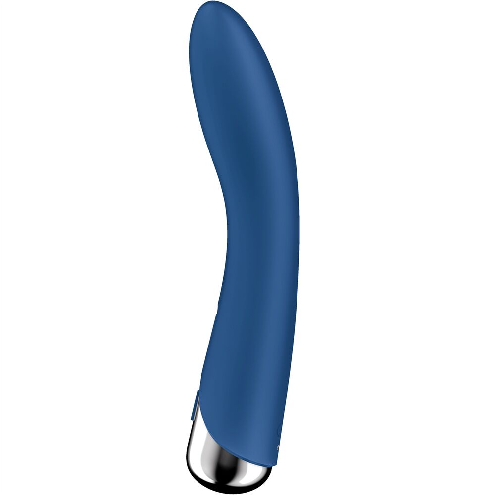 Satisfyer Rotatore Spinning Vibe 1 - Massaggiatore curvo, colore blu - nella confezione