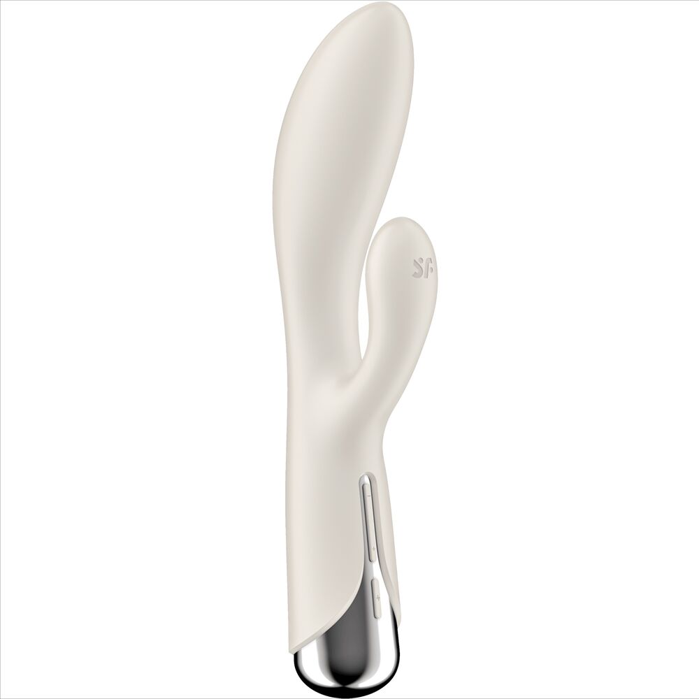 Satisfyer Spinning - Massaggiatore doppio, colore beige