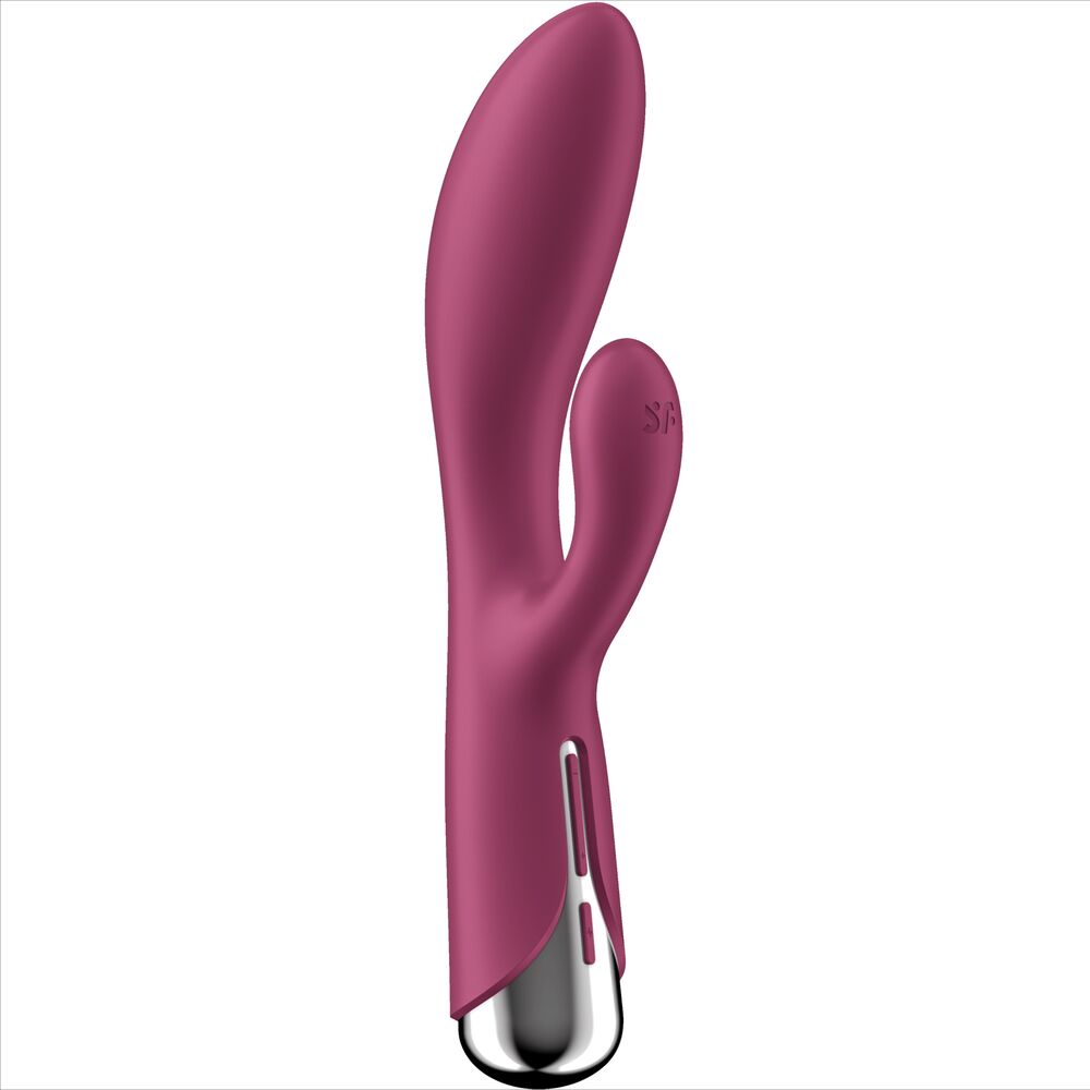 Satisfyer Spinning - Massaggiatore doppio, colore rosso