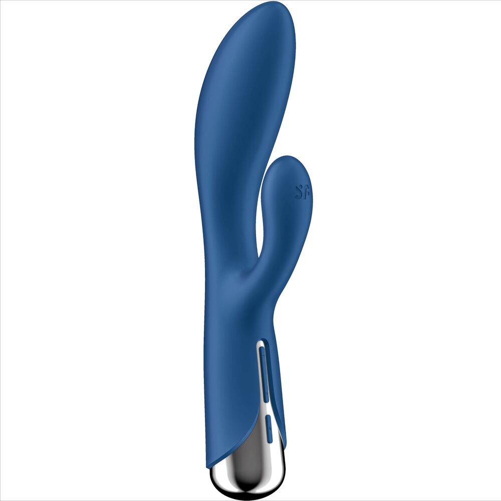 Satisfyer Spinning - Massaggiatore doppio, colore blu