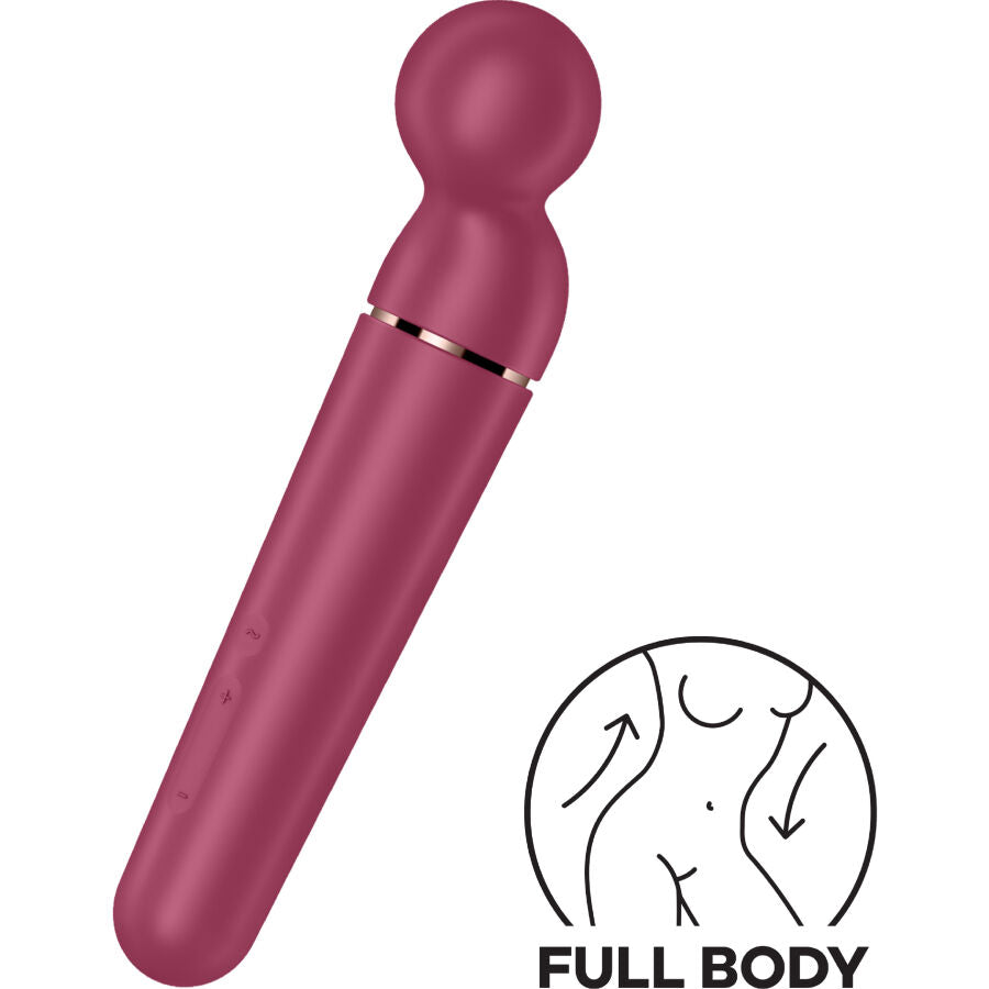 Satisfyer Planet Wand ER Berry - Massaggiatore wand - in mano per le dimensioni