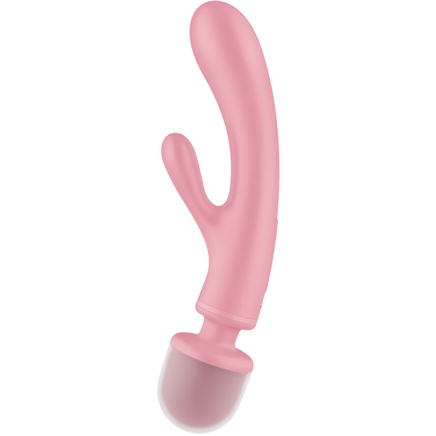 Satisfyer Triple Lover - Massaggiatore wand, colore rosa - dettaglio