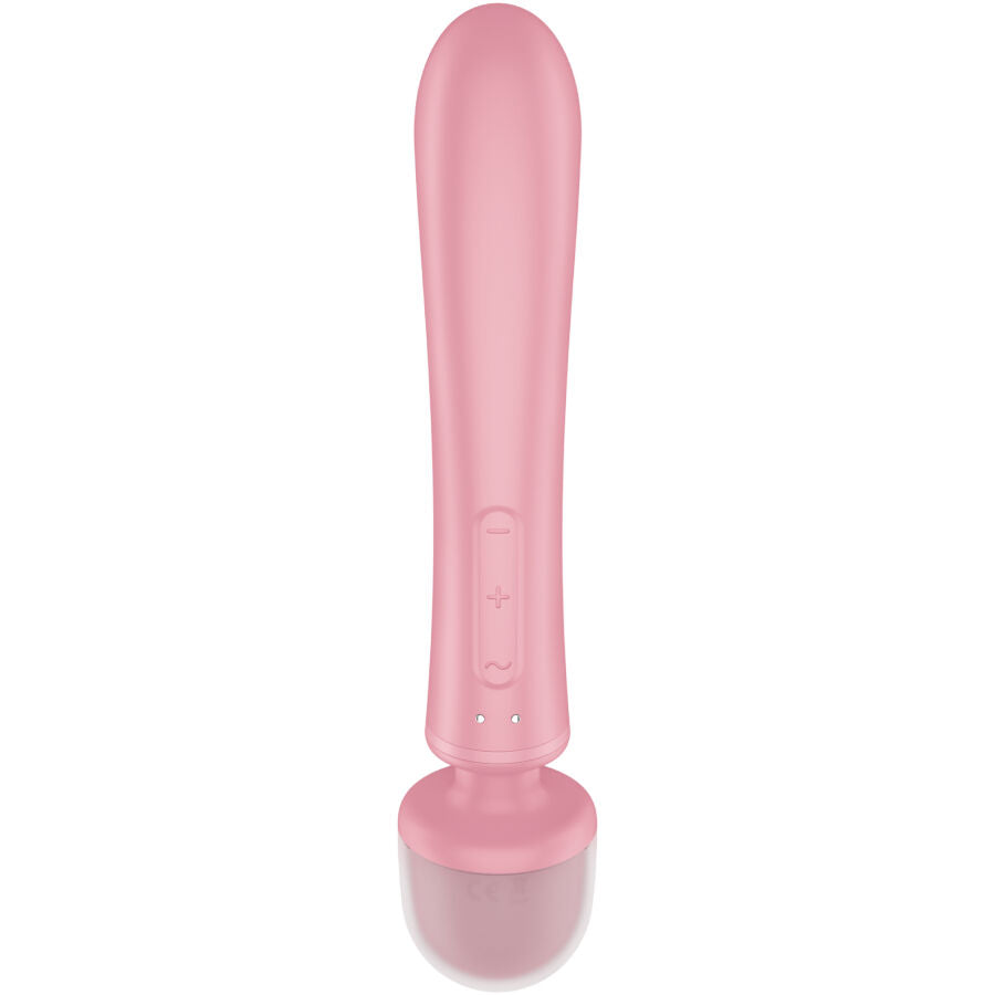 Satisfyer Triple Lover - Massaggiatore wand, colore rosa - in mano per le dimensioni