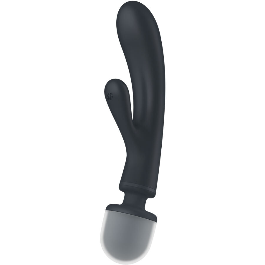 Satisfyer Triple Lover - Massaggiatore wand, colore grigio