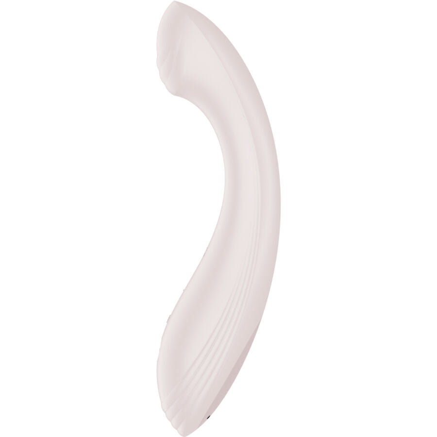 Satisfyer Force - Massaggiatore esterno, colore beige - vista laterale