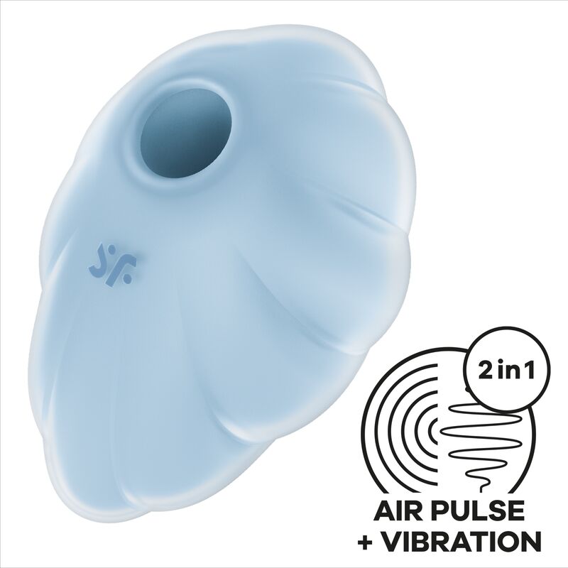 Satisfyer Cloud Dancer Green Air Pulse - Massaggiatore ad aria pulsata, colore blu