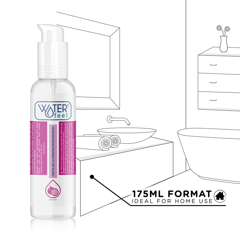 Waterfeel AL Frutto 175 ml - Lubrificante, kit da 3 - in mano per le dimensioni
