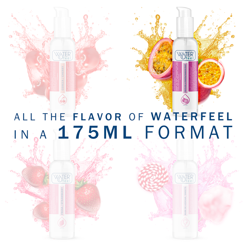 Waterfeel AL Frutto 175 ml - Lubrificante, kit da 3 - vista laterale