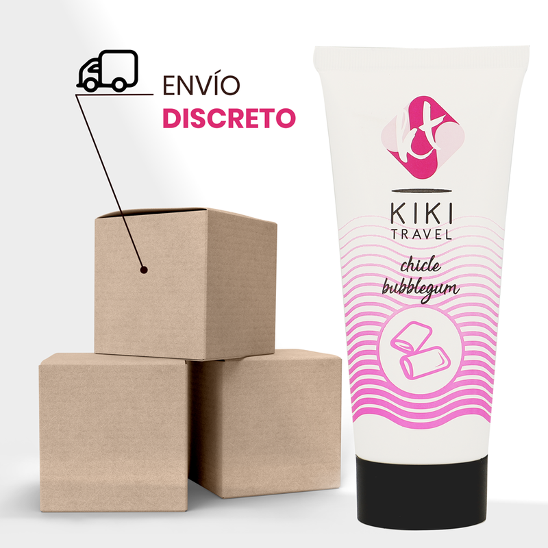 Kikí Travel Fragola Gum 50 ml - Lubrificante, kit da 3 - dettaglio