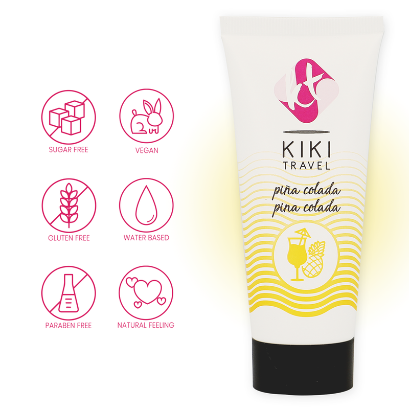 Kikí Travel Pina Colada 50 ml - Lubrificante, kit da 3 - nella confezione