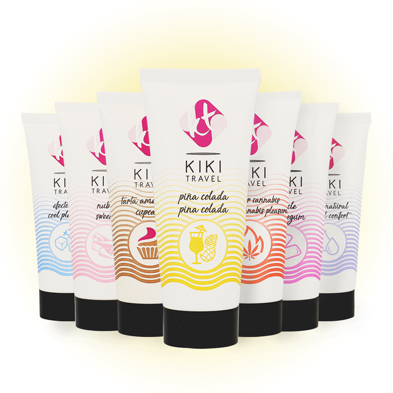 Kikí Travel Pina Colada 50 ml - Lubrificante, kit da 3 - vista laterale
