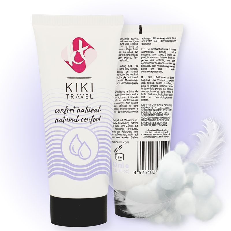 Kikí Travel Confort 50 ml - Lubrificante, kit da 3 - vista laterale