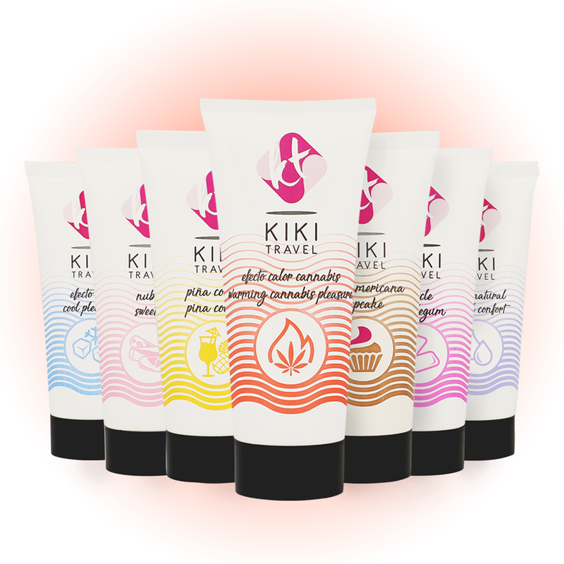 Kikí Travel Cannabis 50 ml - Lubrificante, kit da 3 - vista laterale