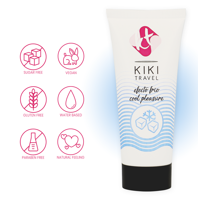 Kikí Travel Effetto Raffreddante 50 ml - Lubrificante, kit da 3 - nella confezione