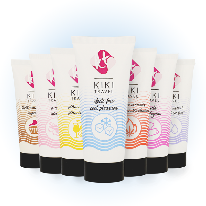 Kikí Travel Effetto Raffreddante 50 ml - Lubrificante, kit da 3 - vista laterale