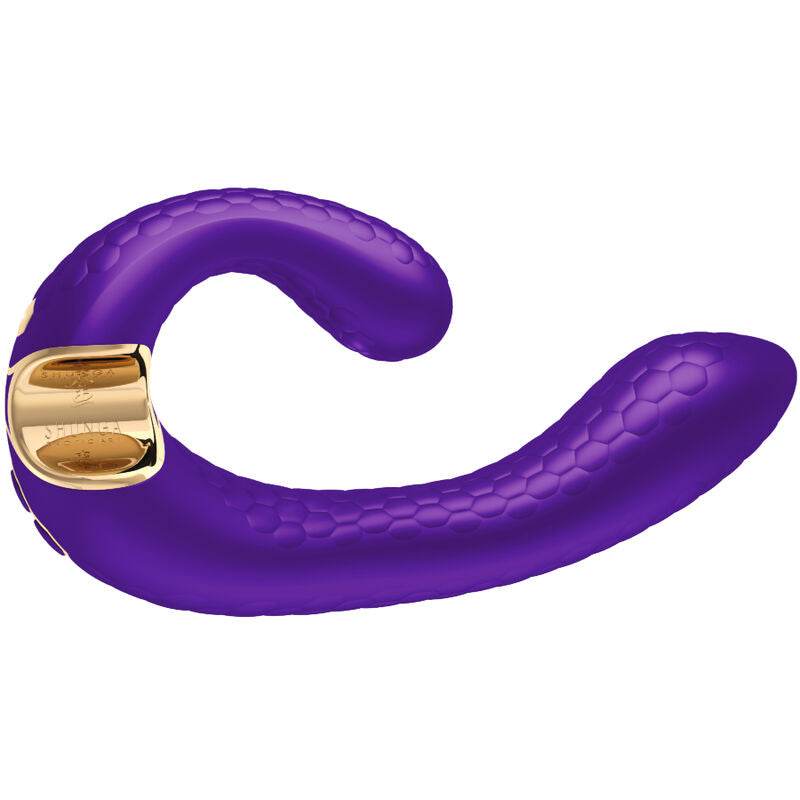 Shunga Miyo - Massaggiatore curvo, colore viola - vista laterale