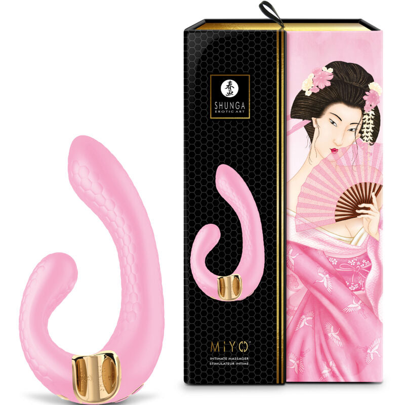 Shunga Miyo - Massaggiatore curvo, colore rosa - dettaglio