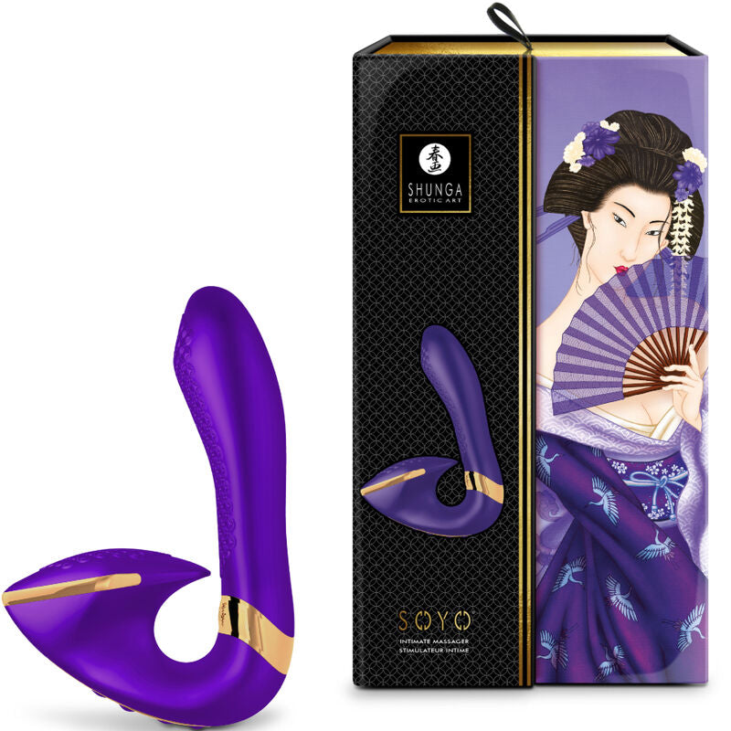 Shunga Soyo - Massaggiatore curvo, colore viola - dettaglio