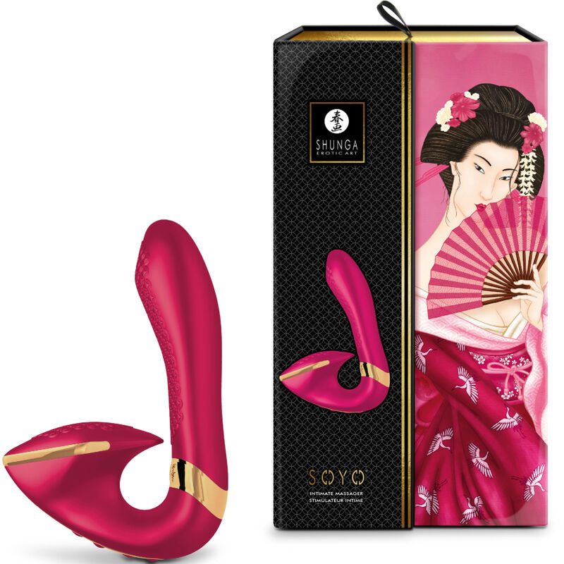 Shunga Soyo - Massaggiatore curvo, colore fucsia - dettaglio