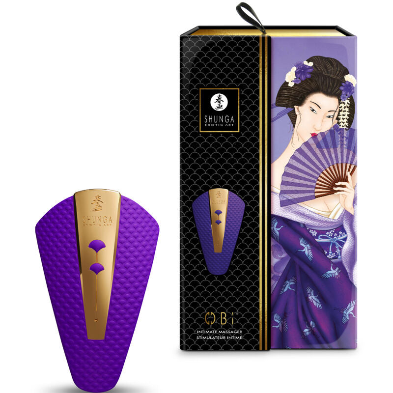 Shunga Obi - Massaggiatore esterno, colore viola - nella confezione