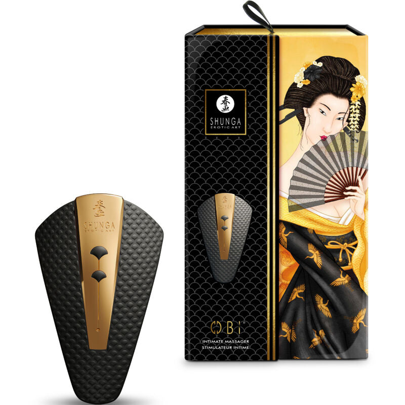Shunga Obi - Massaggiatore esterno, colore nero - nella confezione