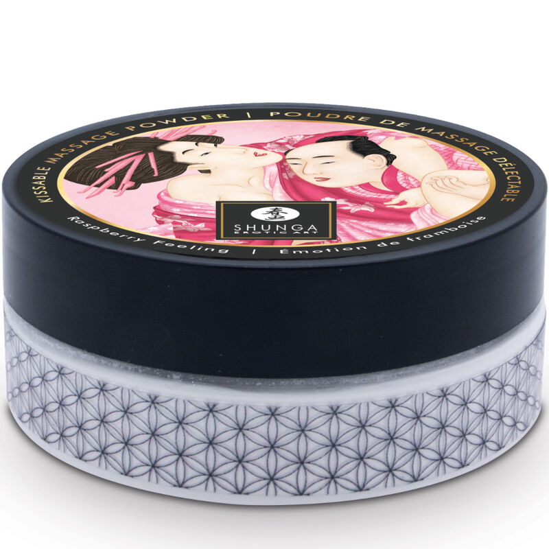 Shunga Kit Polvere - Accessorio intimo, colore alimentare lampone - vista laterale