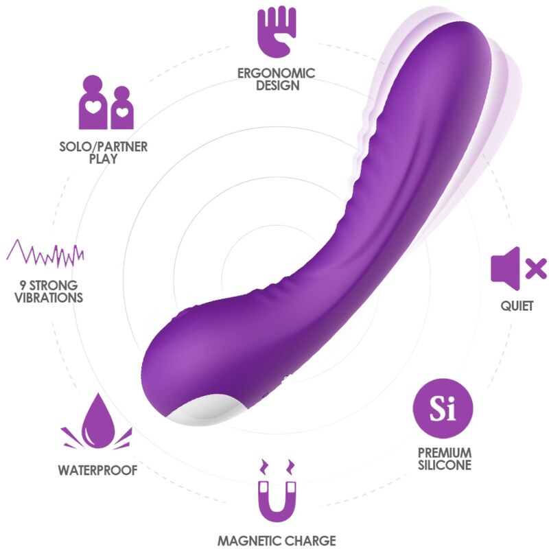 Armony Legend - Massaggiatore rotante, colore viola
