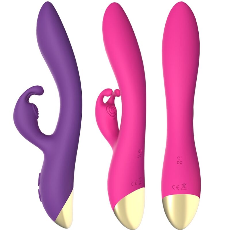 Armony Bonnie - Massaggiatore doppio, colore fucsia - in mano per le dimensioni