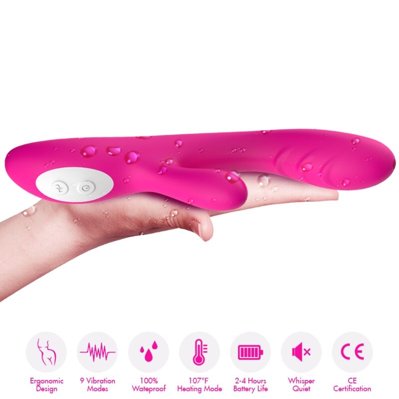Armony Spark Effetto Calore - Massaggiatore curvo, colore fucsia - dettaglio